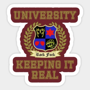 NSP University of Keeping it Real Sticker